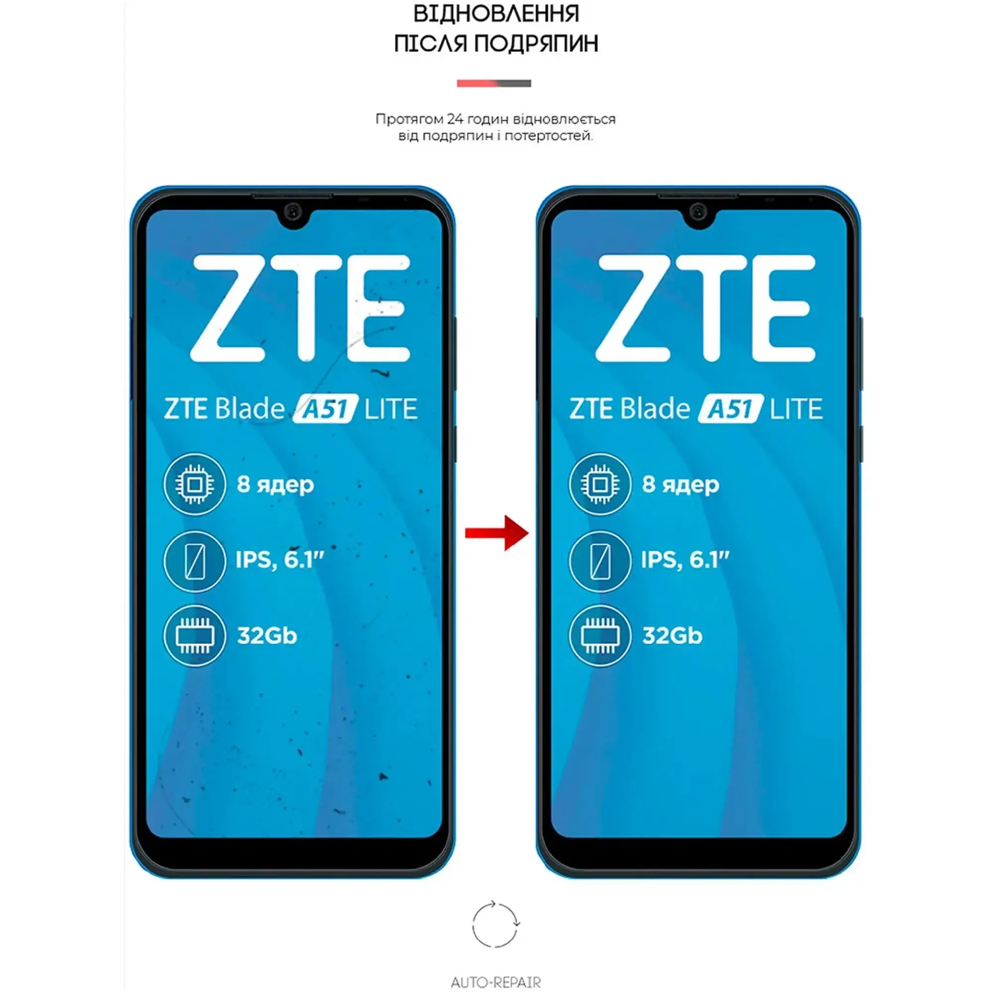 Купити Гідрогелева плівка ArmorStandart для ZTE Blade A51 lite (ARM65644) - фото 4