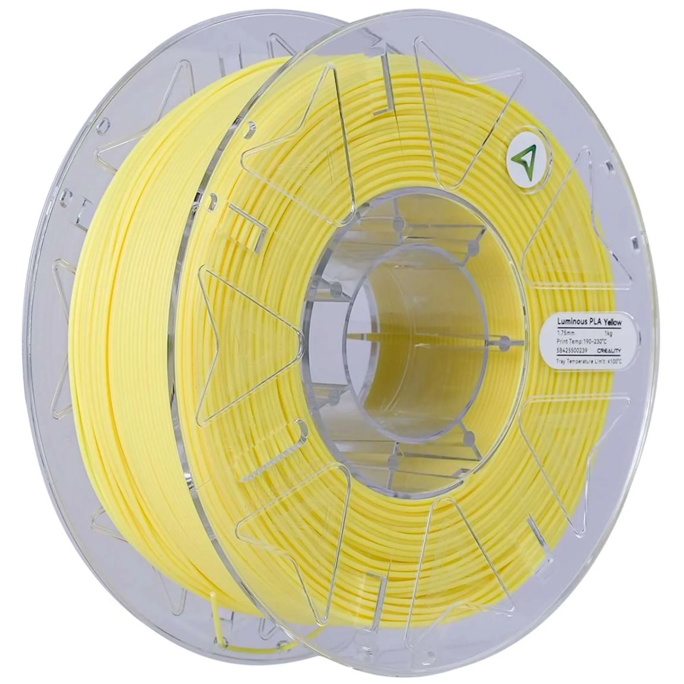 Купити Hyper PLA Filament (пластик) для 3D принтера CREALITY люмінесцентний 1кг, 1.75мм, жовтий (3301010538) - фото 1