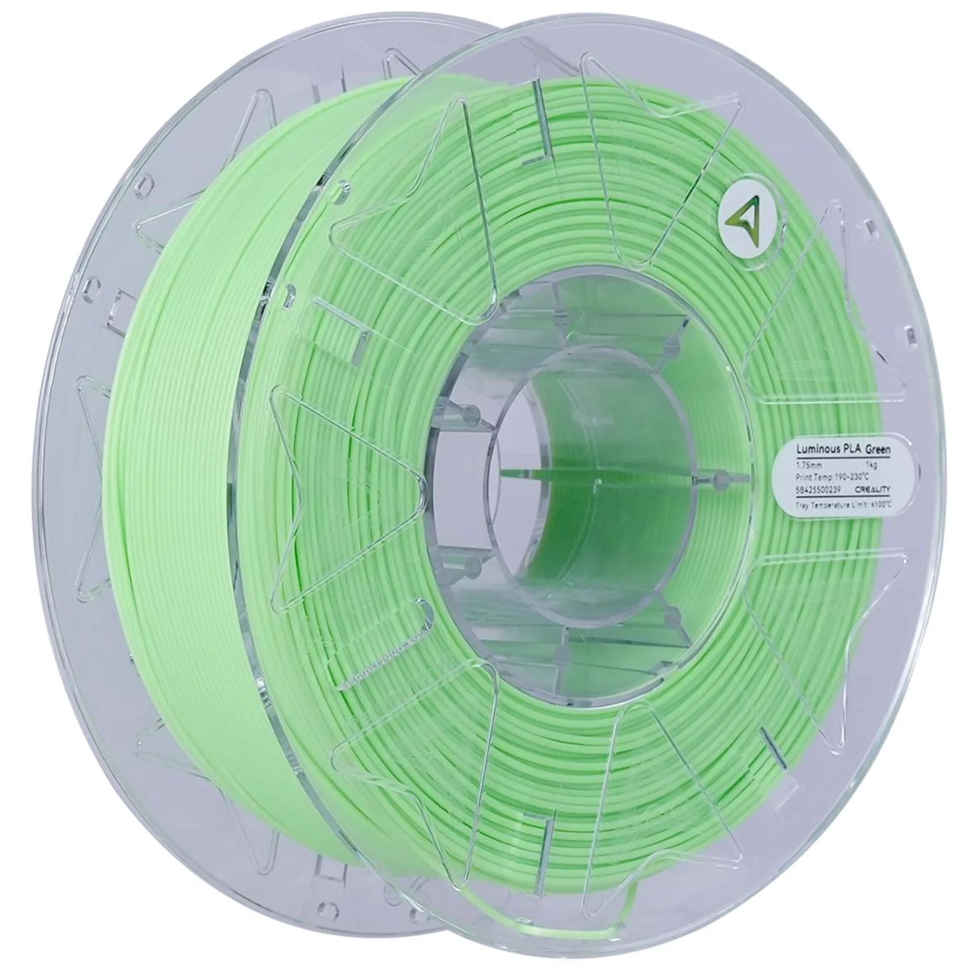 Купити Hyper PLA Filament (пластик) для 3D принтера CREALITY люмінесцентний 1кг, 1.75мм, зелений (3301010541) - фото 1