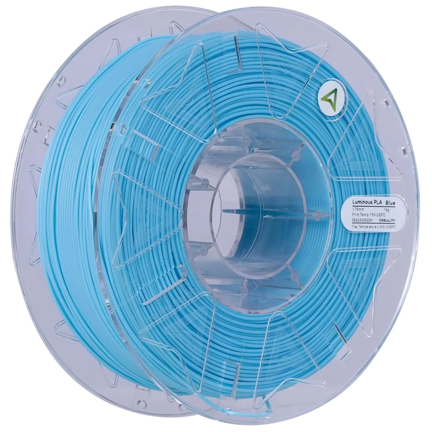 Купити Hyper PLA Filament (пластик) для 3D принтера CREALITY люмінесцентний 1кг, 1.75мм, синій (3301010540) - фото 1