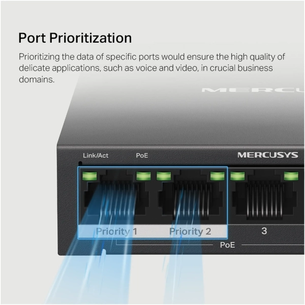 Купити Комутатор Mercusys MS105GP - фото 8