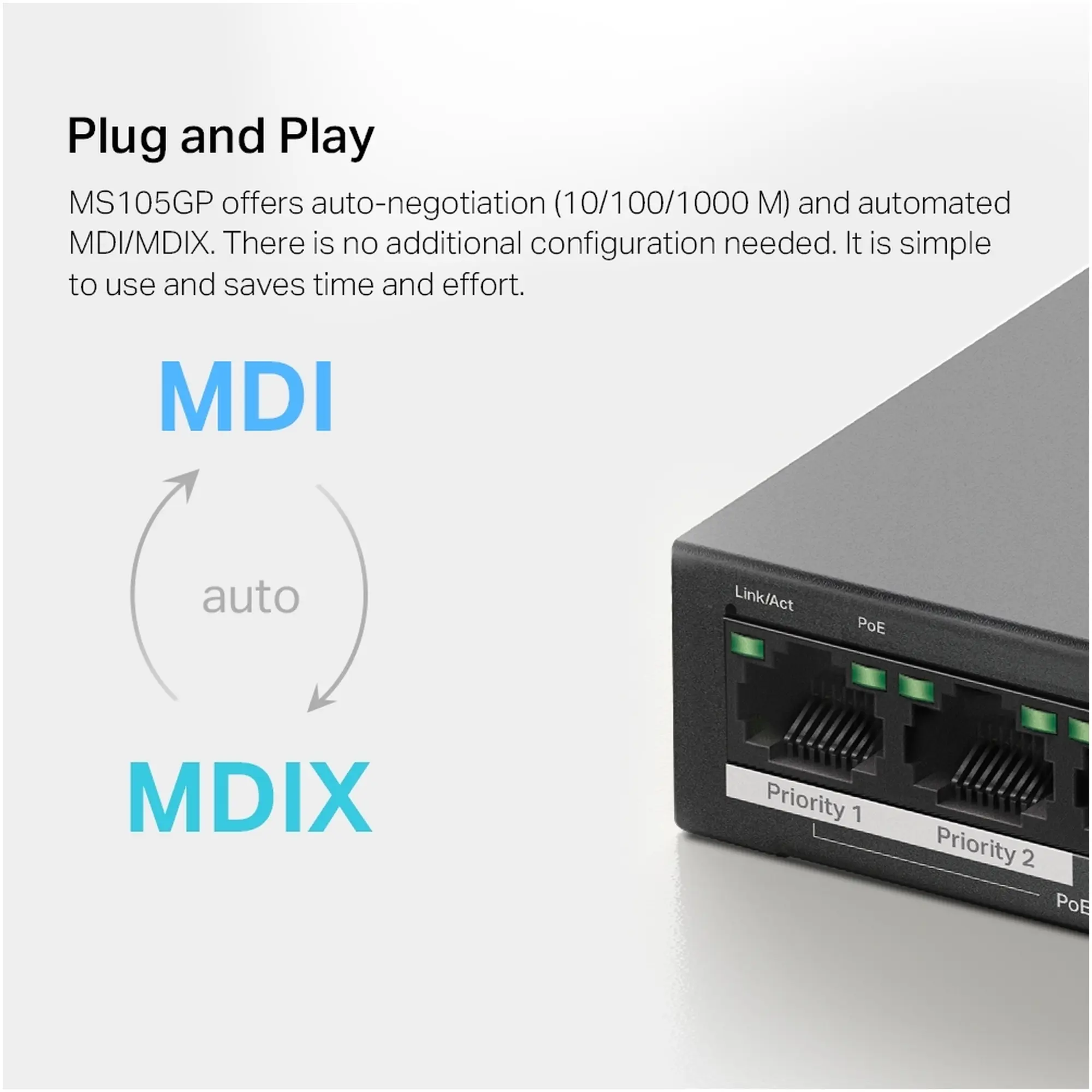 Купити Комутатор Mercusys MS105GP - фото 9