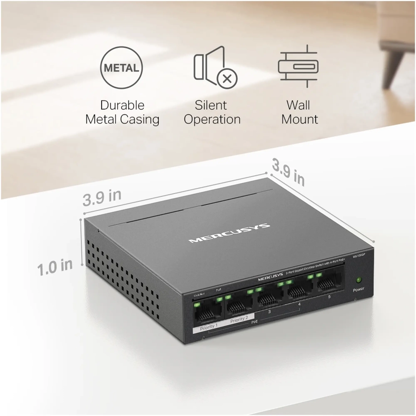Купити Комутатор Mercusys MS105GP - фото 10