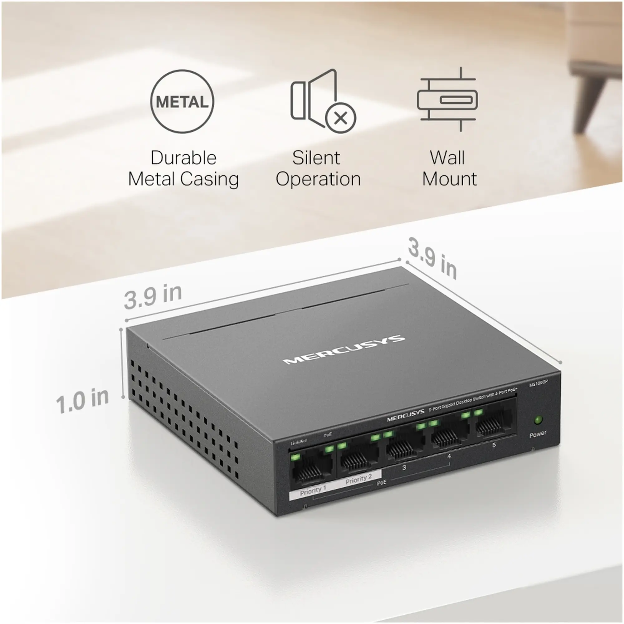 Купити Комутатор Mercusys MS105GP - фото 10