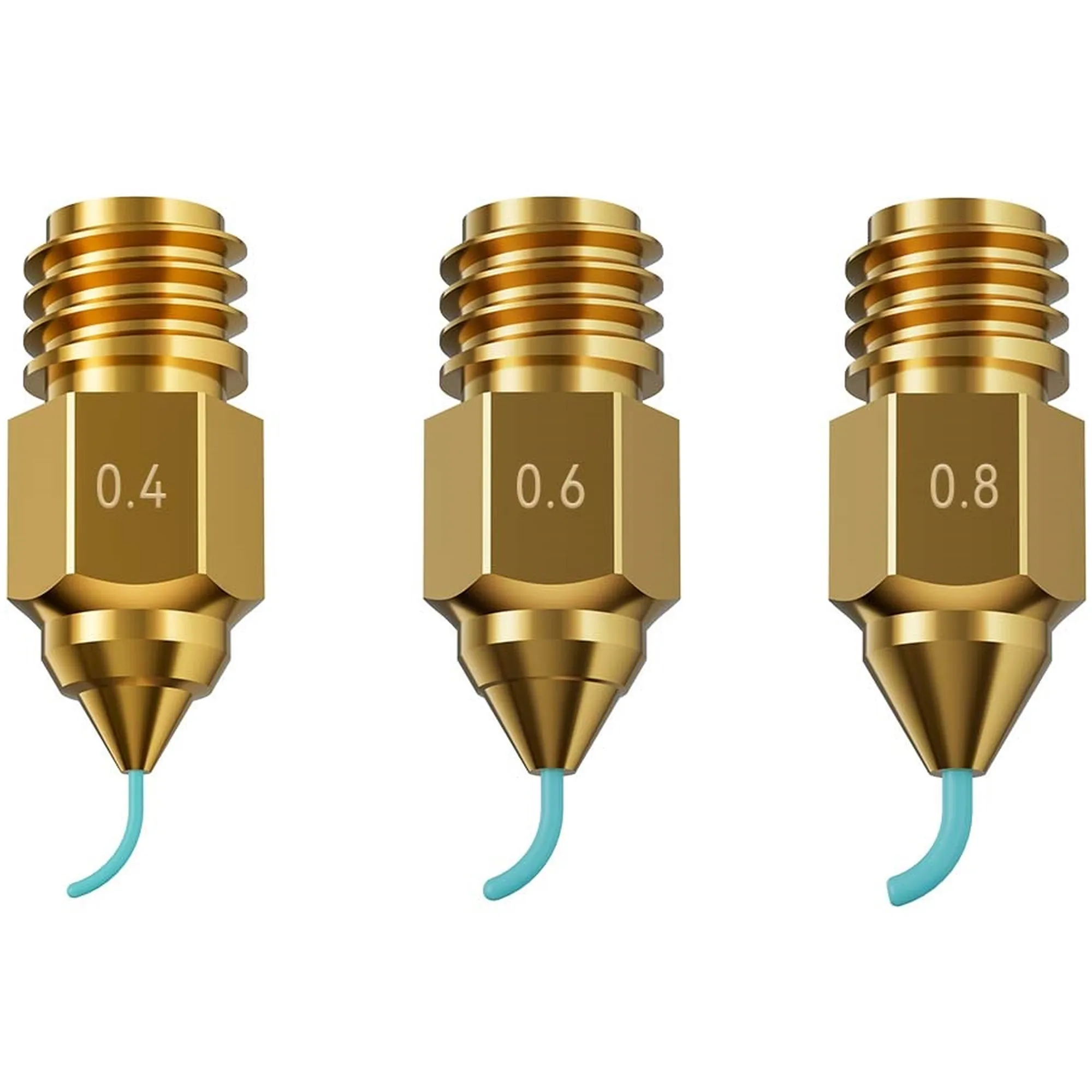 Купити Набір сопел для 3D принтера CREALITY Ender-5 Max з латуні 0.4mm x 4/0.6mm x 2/0.8mm x 2, 8pcs (4008030092) - фото 1