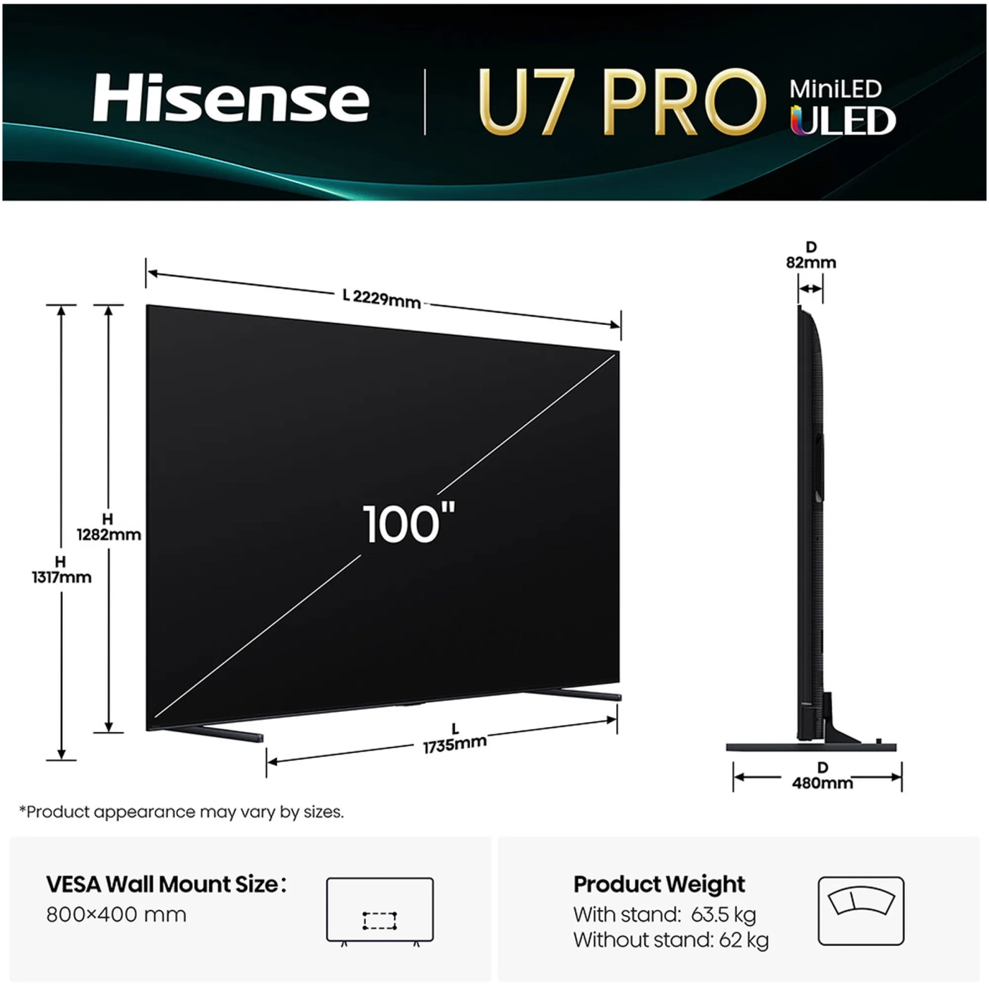 Купить Телевизор Hisense 100U7Q PRO - фото 5