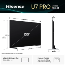 Купить Телевизор Hisense 100U7Q PRO - фото 5