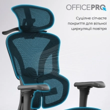 Купить Кресло офисное Officepro Elite Black (OC950B) - фото 7