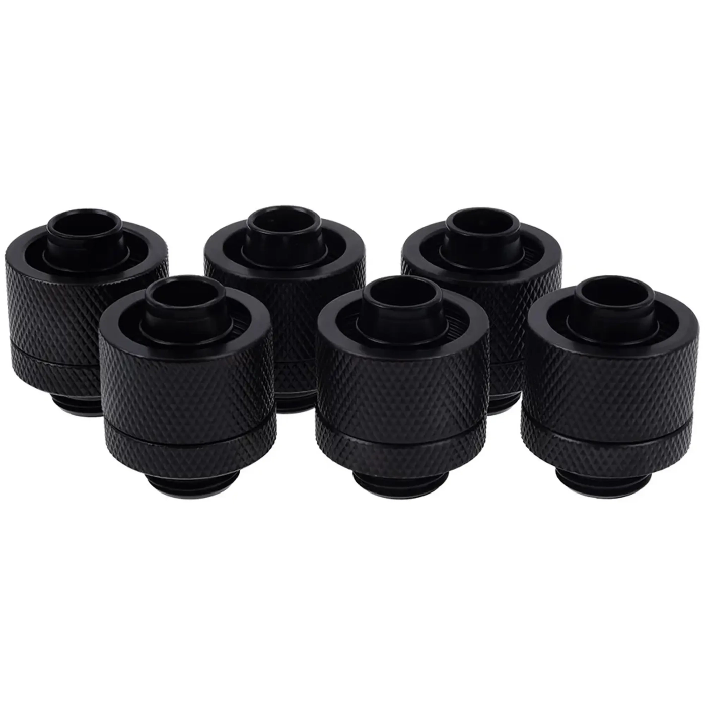 Купить Фитинг Alphacool Eiszapfen 16/10mm 6-pack Deep Black (17234) - фото 1