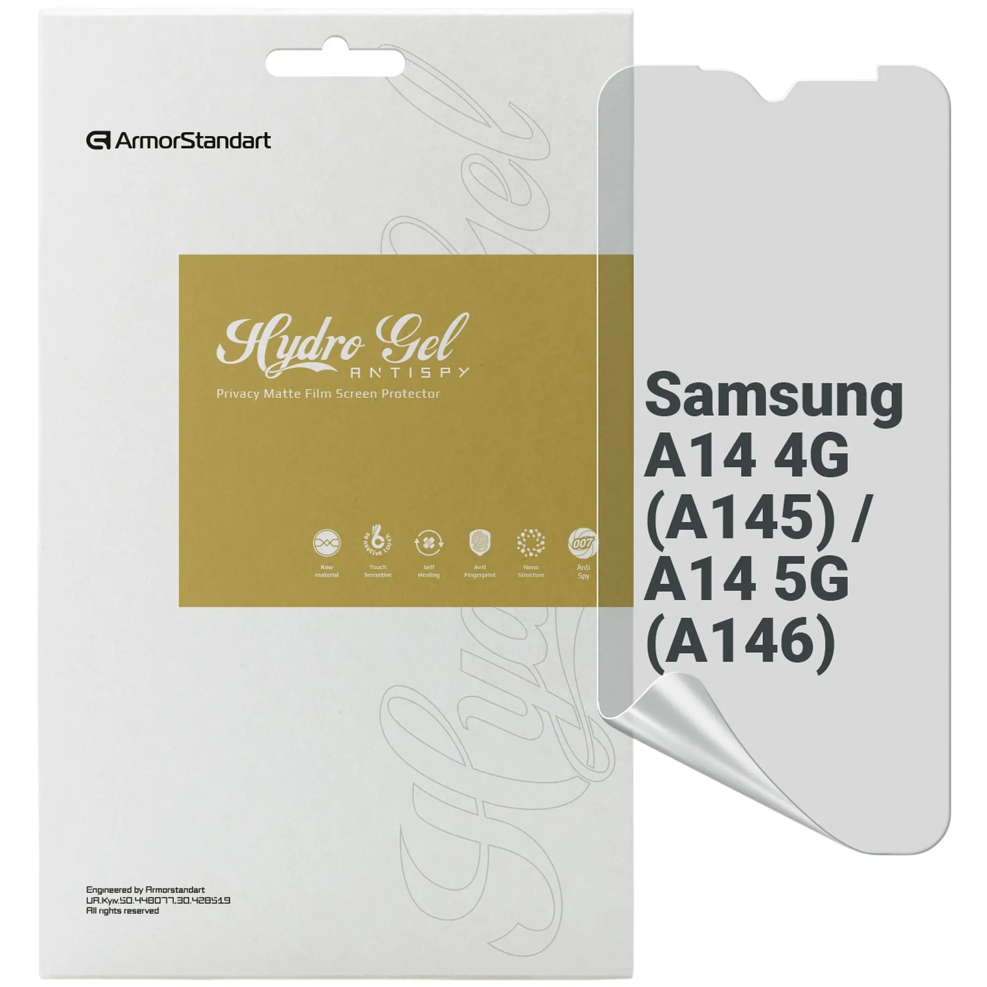 Купить Гидрогелевая пленка ArmorStandart Anti-spy для Samsung A14 4G (A145) / A14 5G (A146) (ARM66238) - фото 1