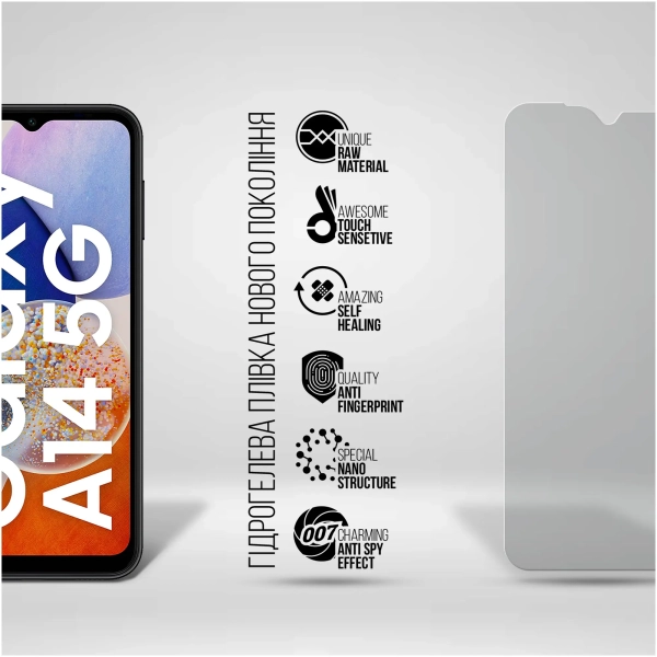 Купить Гидрогелевая пленка ArmorStandart Anti-spy для Samsung A14 4G (A145) / A14 5G (A146) (ARM66238) - фото 2