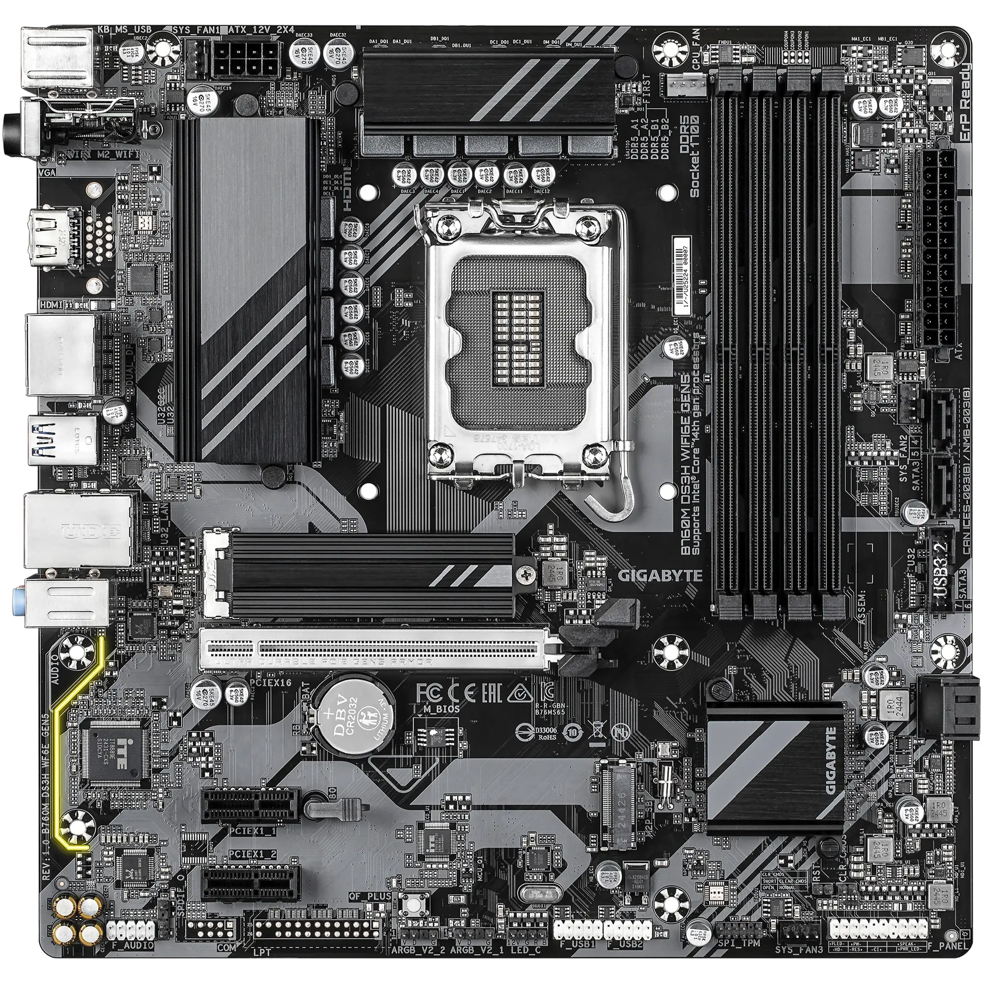 Купить Материнская плата GIGABYTE B760M DS3H WIFI6E GEN5 - фото 2
