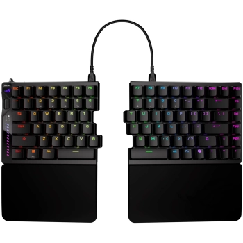 Купити Клавіатура ASUS ROG Falcata Split Magnetic Switch EN RGB Black (90MP043H-BKUA20) - фото 1