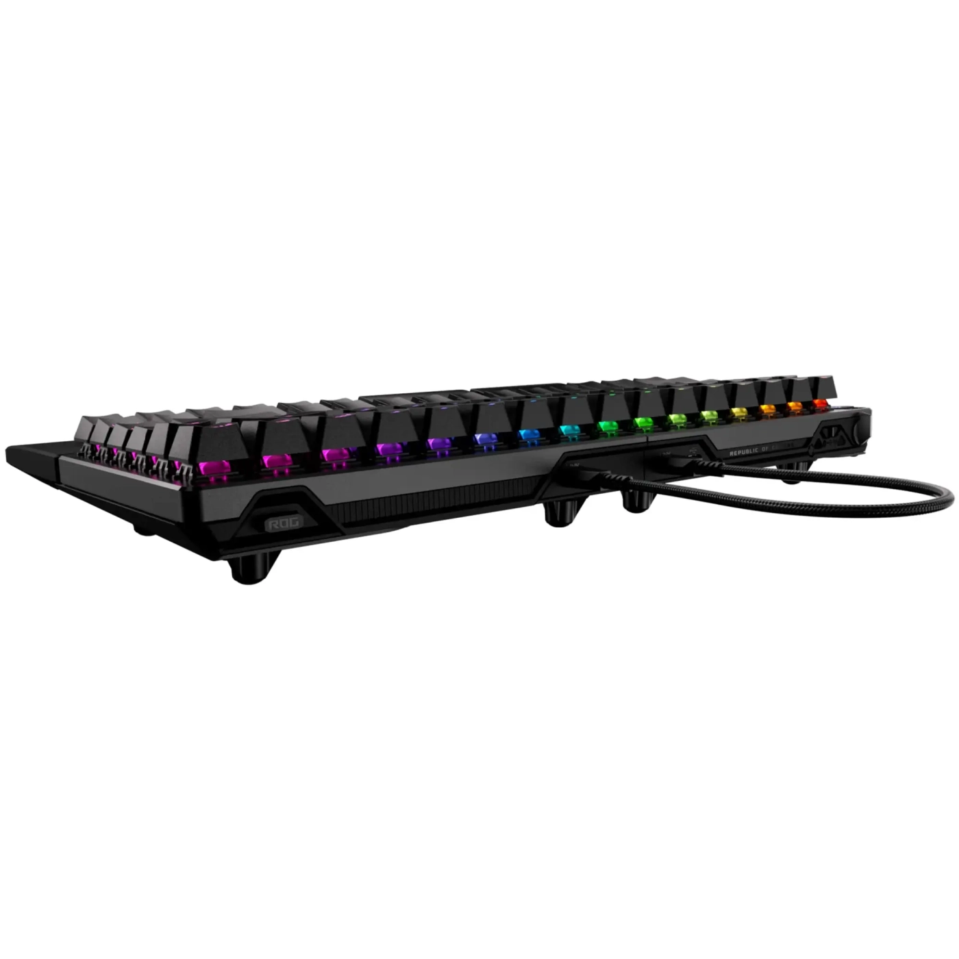 Купити Клавіатура ASUS ROG Falcata Split Magnetic Switch EN RGB Black (90MP043H-BKUA20) - фото 5