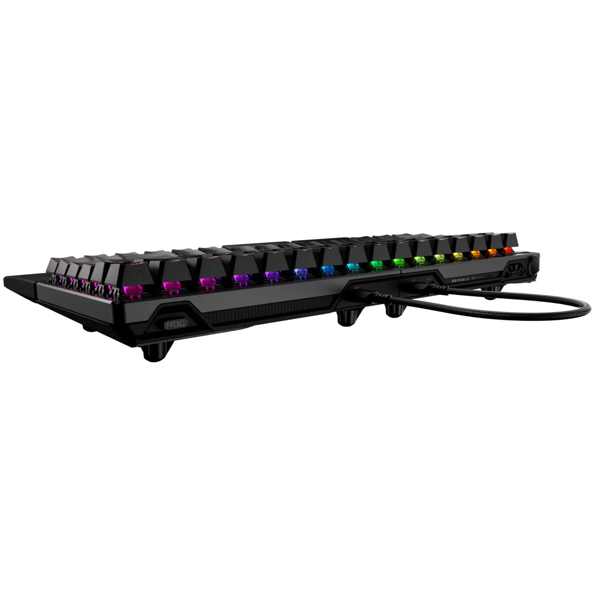 Купити Клавіатура ASUS ROG Falcata Split Magnetic Switch EN RGB Black (90MP043H-BKUA20) - фото 5