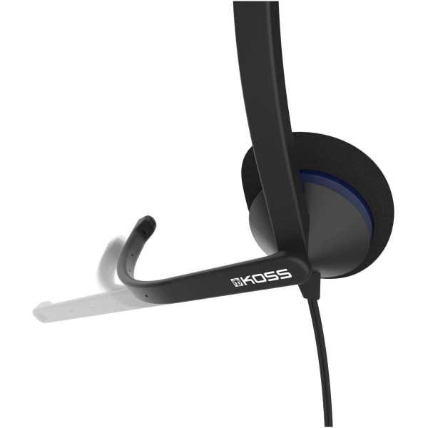 Купити Гарнітура Koss On-Ear CS200 USB Uni Mic (194390.101) Black - фото 2