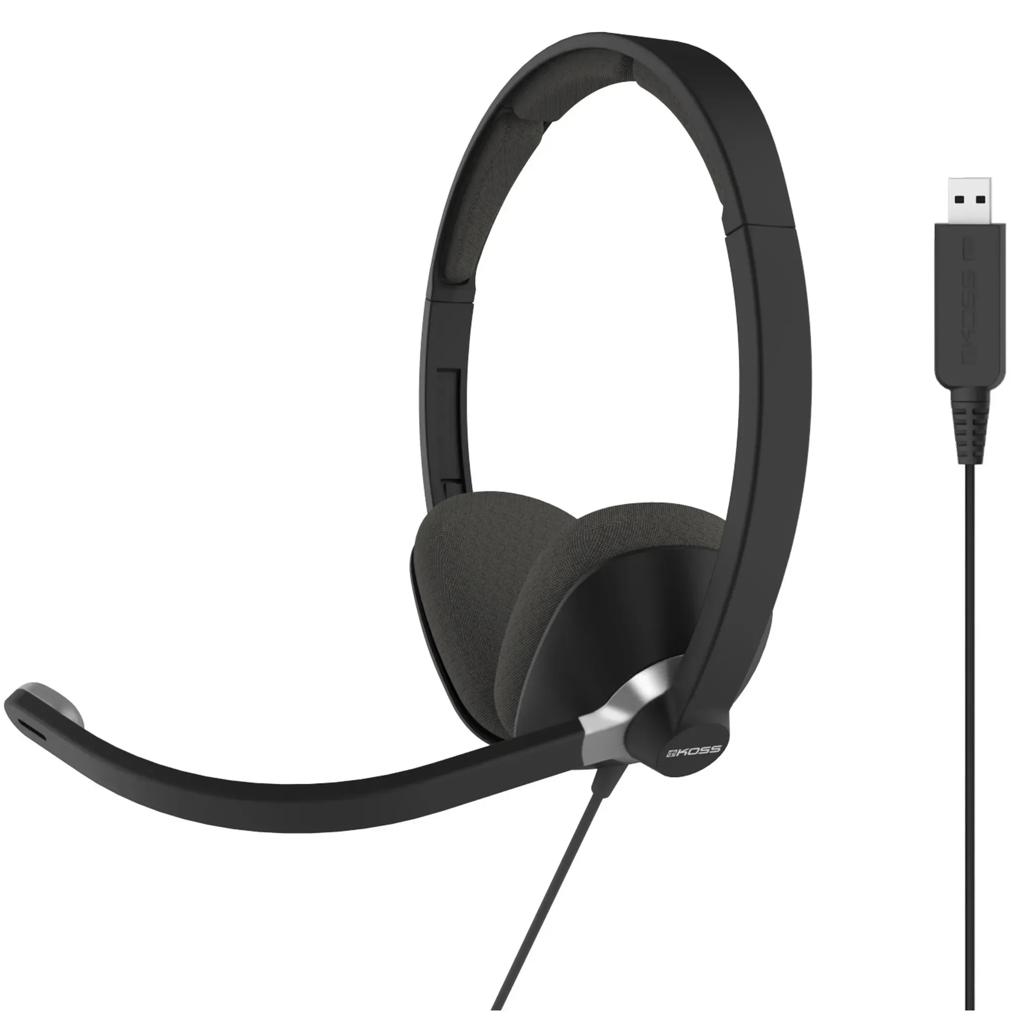 Купити Гарнітура Koss On-Ear CS300 USB Uni Mic (194283.101) Black - фото 1