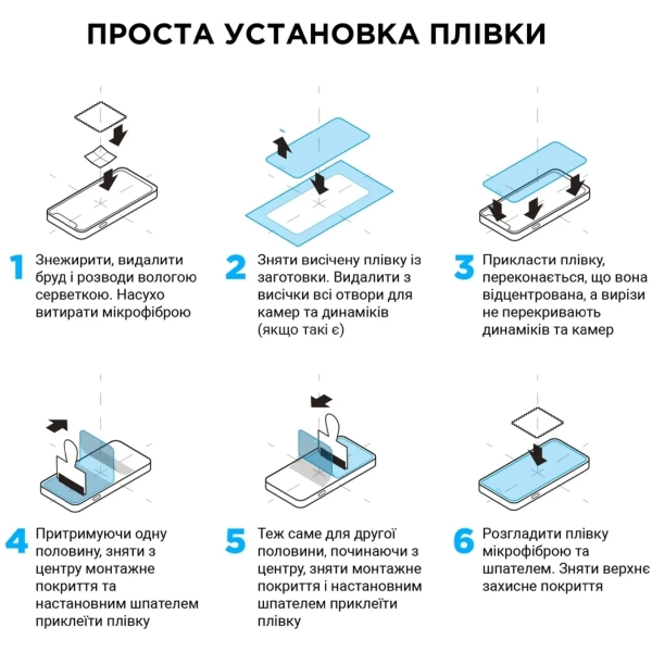 Купить Комплект Гидрогелевая пленка ArmorStandart Clear 50 шт (ARM60253) - фото 2