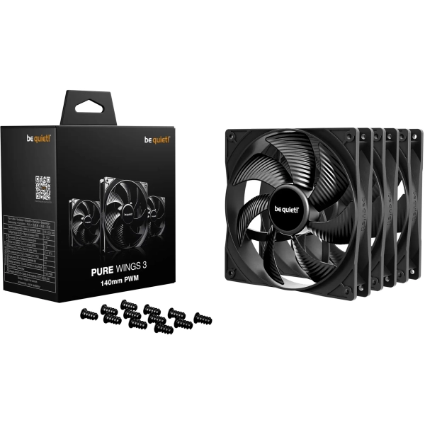 Купити Вентилятор be quiet! PURE WINGS 3 140mm PWM 3-Pack (BL139) - фото 3