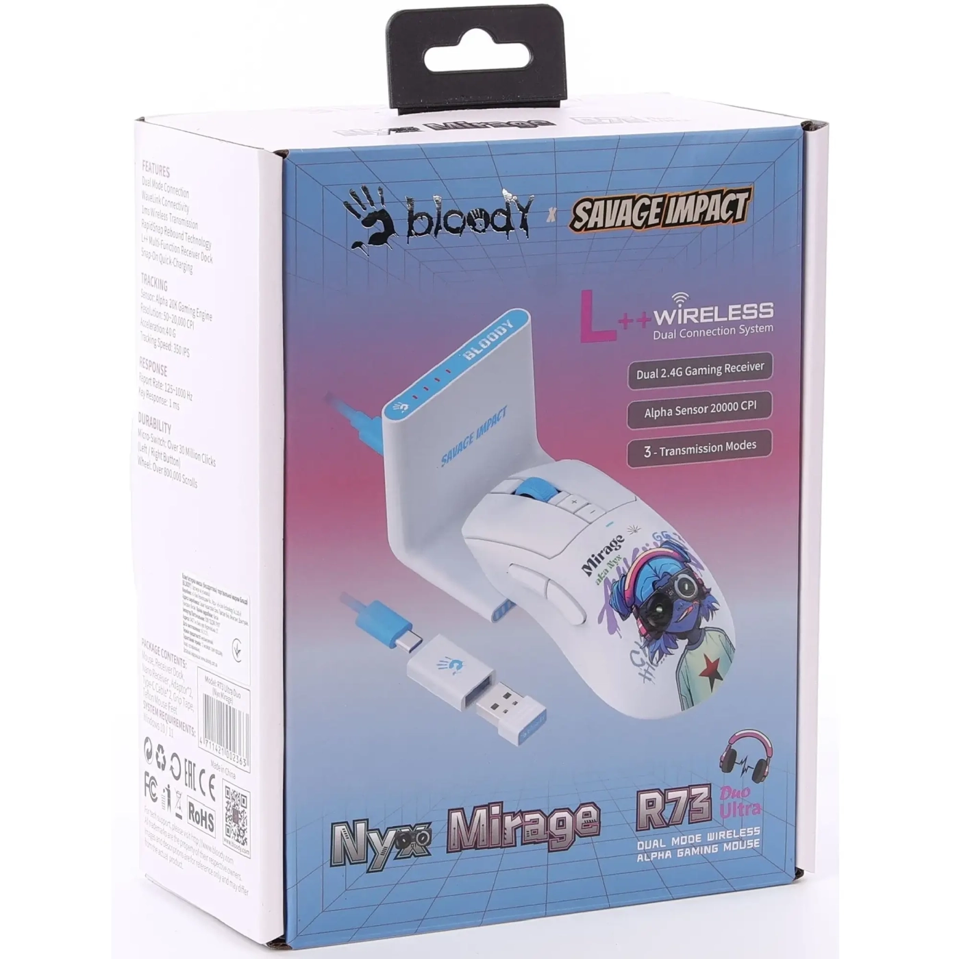 Купити Мишка A4Tech Bloody R73 Ultra Duo (Nyx Mirage) - фото 11