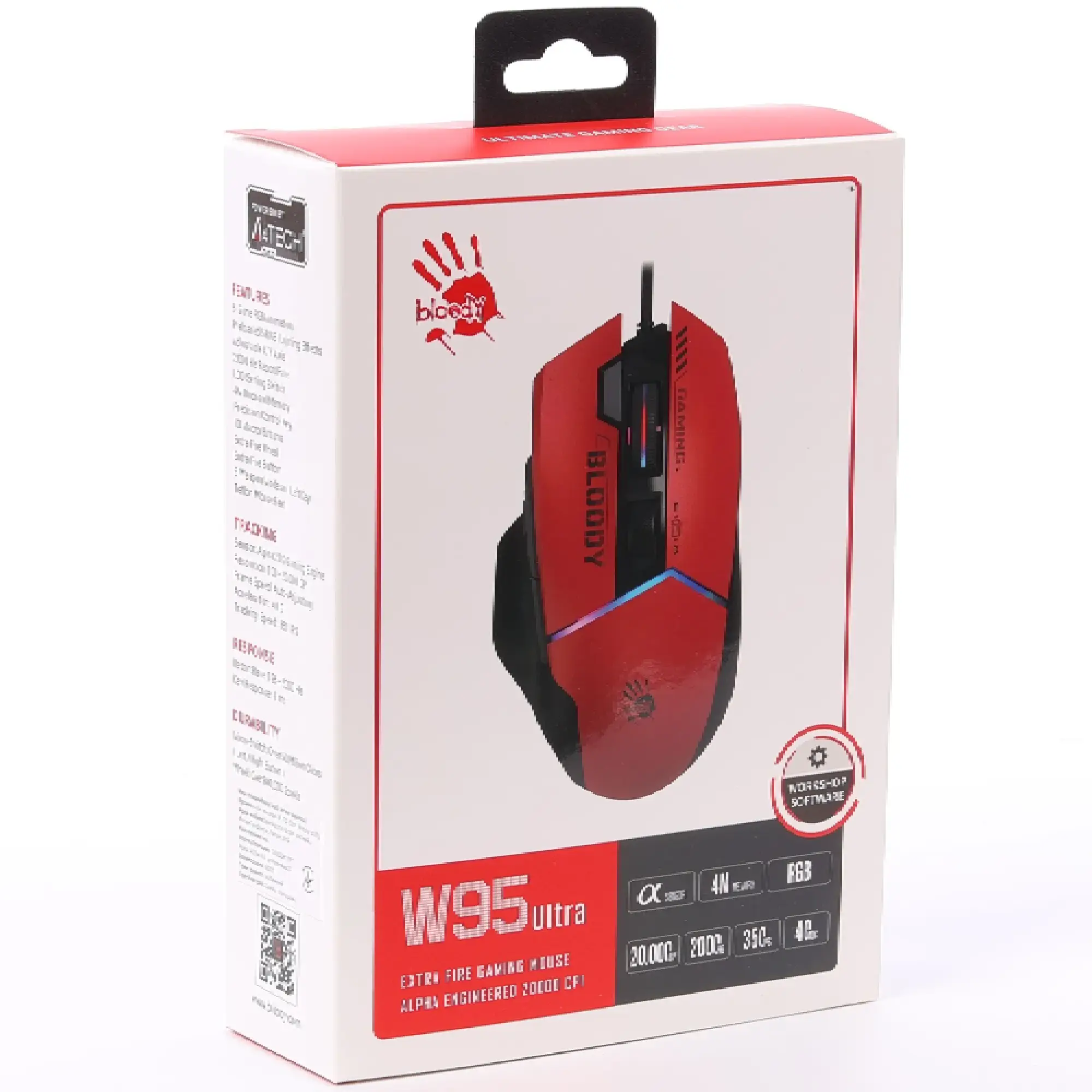 Купити Мишка A4Tech Bloody W95 Ultra (Sports Red) - фото 7