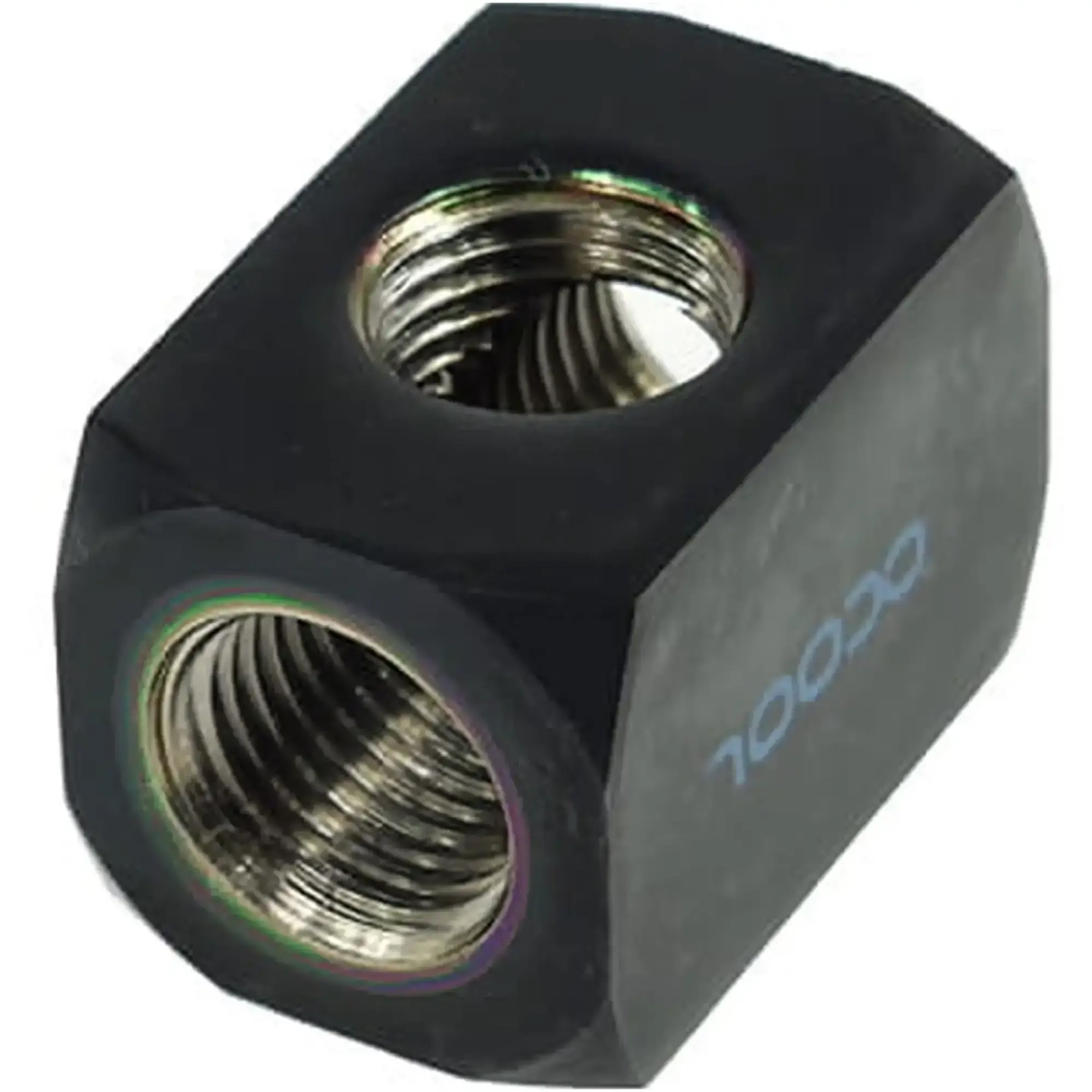 Купить Фитинг Alphacool HF connection terminal TEE T-piece round G1/4 Deep Black (17030) - фото 1