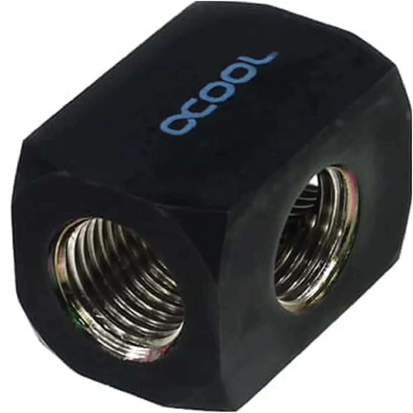 Купить Фитинг Alphacool HF connection terminal TEE T-piece round G1/4 Deep Black (17030) - фото 2