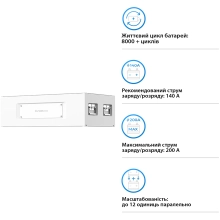 Купить Аккумуляторная батарея Dyness STACK280 S51280 51.2V 280Ah 14.34kWh без BMS (S51280) - фото 4