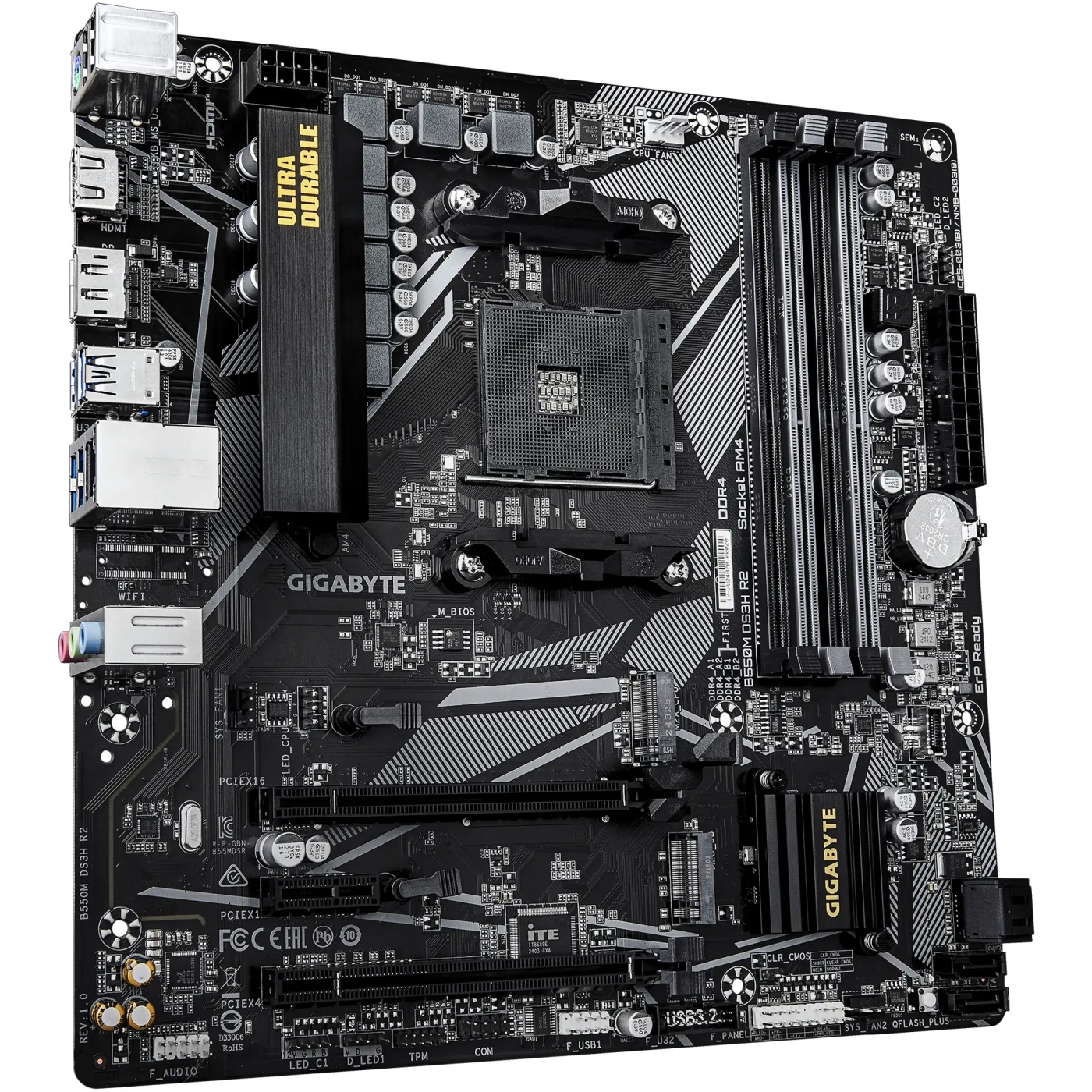 Купить Материнская плата GIGABYTE B550M DS3H R2 - фото 1