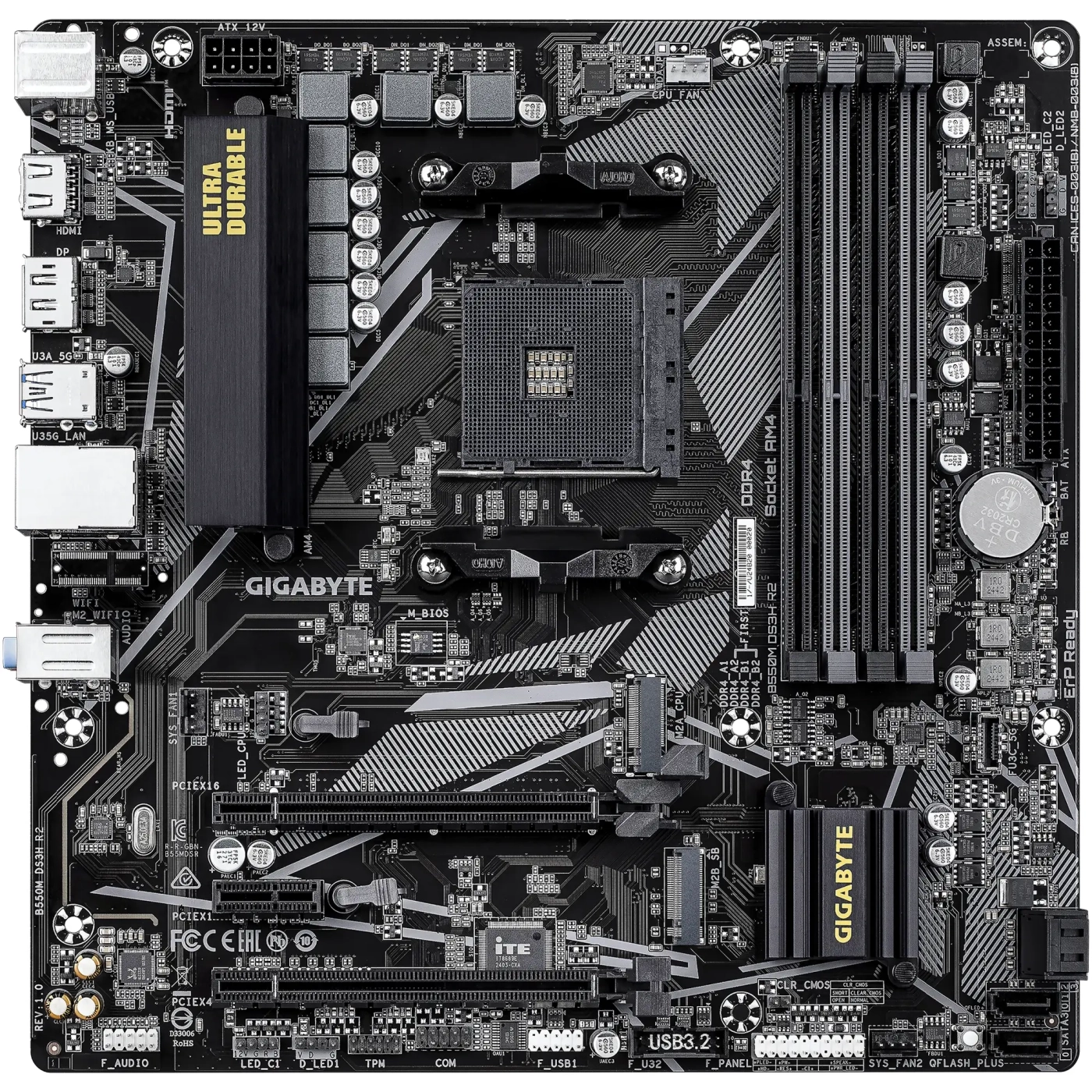 Купить Материнская плата GIGABYTE B550M DS3H R2 - фото 2