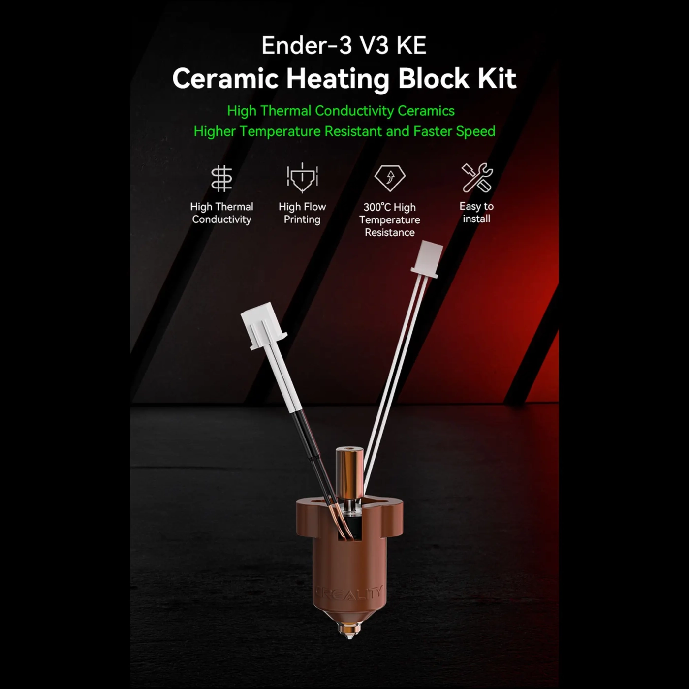 Купить Керамический нагревательный блок для Creality Ender-3 V3 KE (4001030137) - фото 8