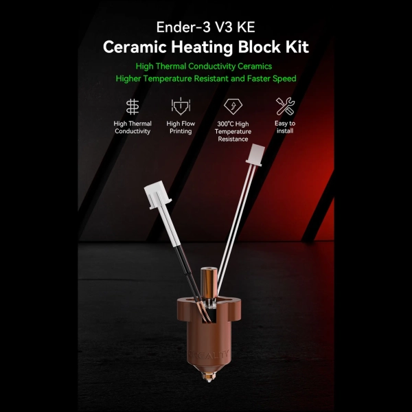 Купить Керамический нагревательный блок для Creality Ender-3 V3 KE (4001030137) - фото 8
