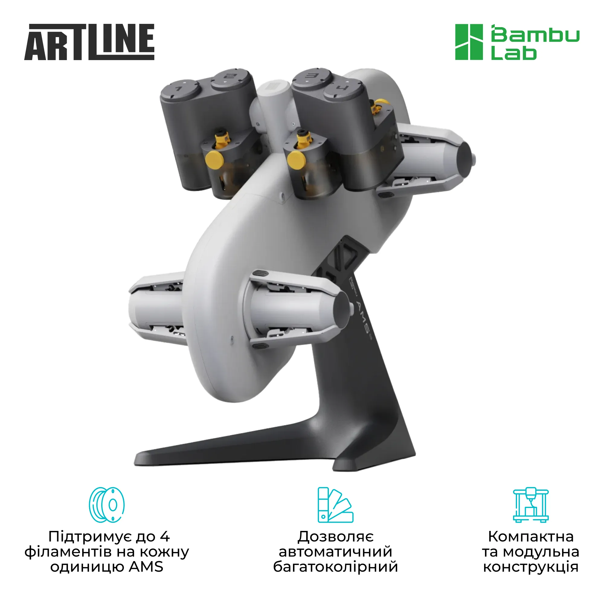 Купить 3D принтер Bambu Lab A1 Mini Combo (PF002-M+SA005-EU) - фото 6