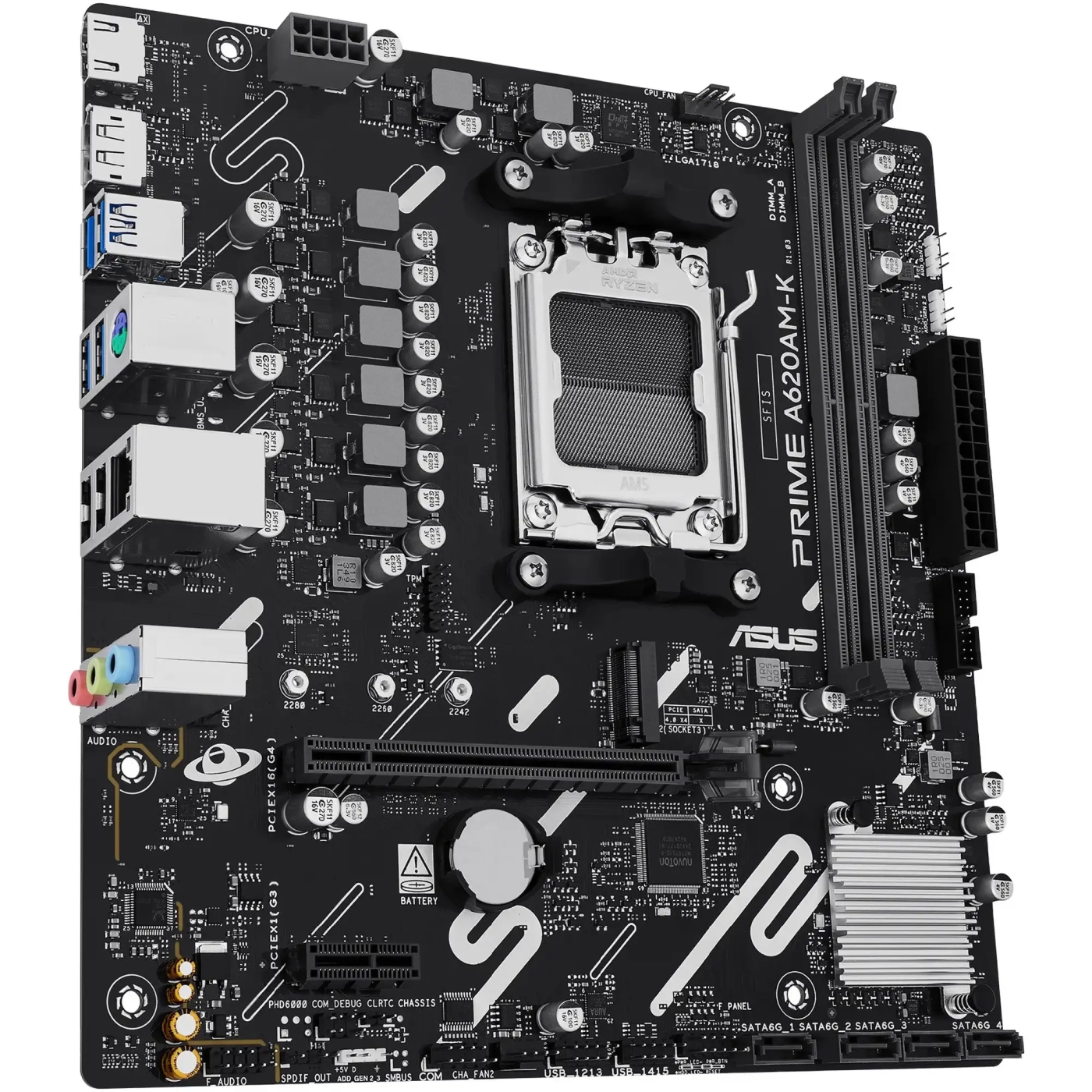 Купить Материнская плата ASUS PRIME A620AM-K - фото 2