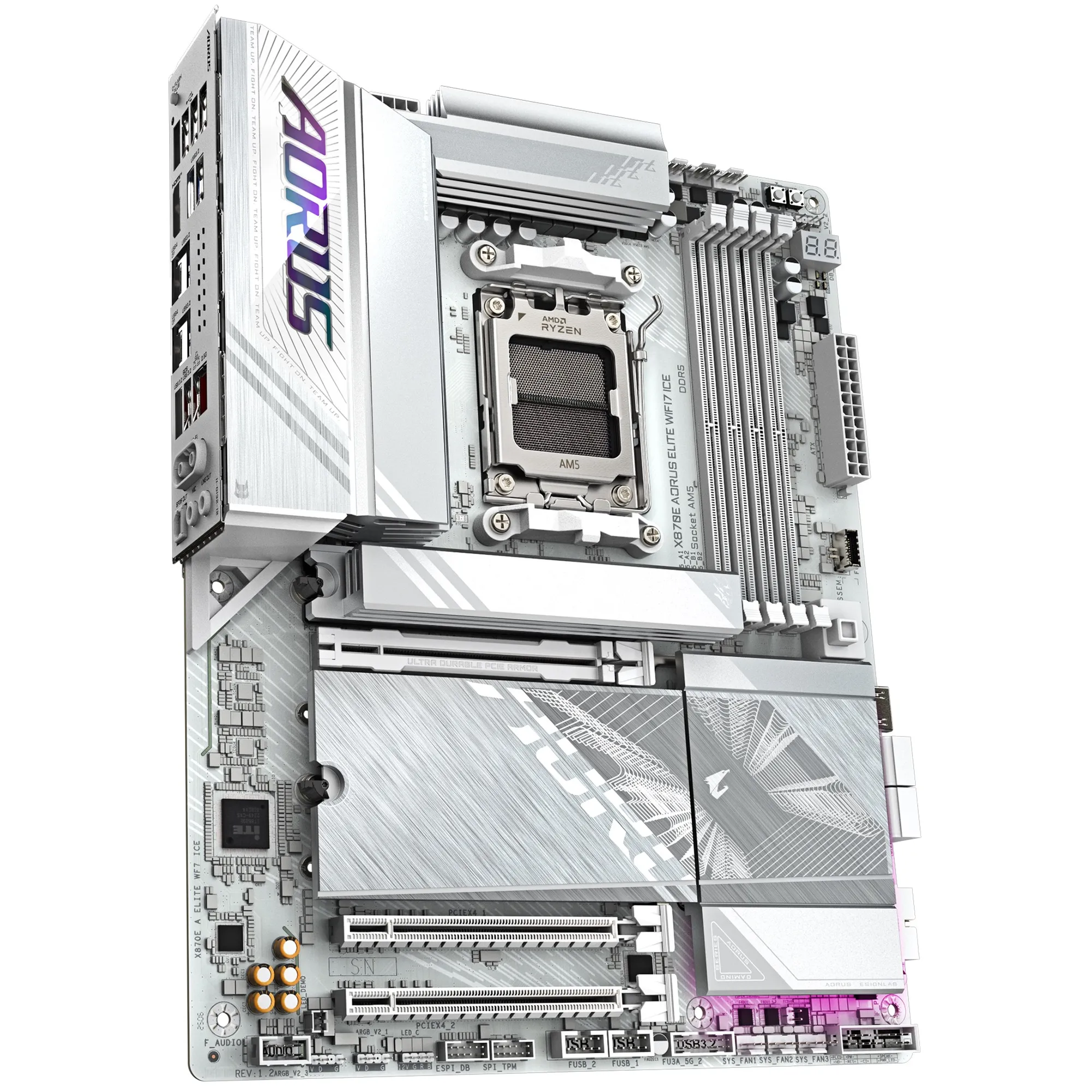 Купить Материнская плата GIGABYTE X870E AORUS ELITE WIFI 7 ICE - фото 2