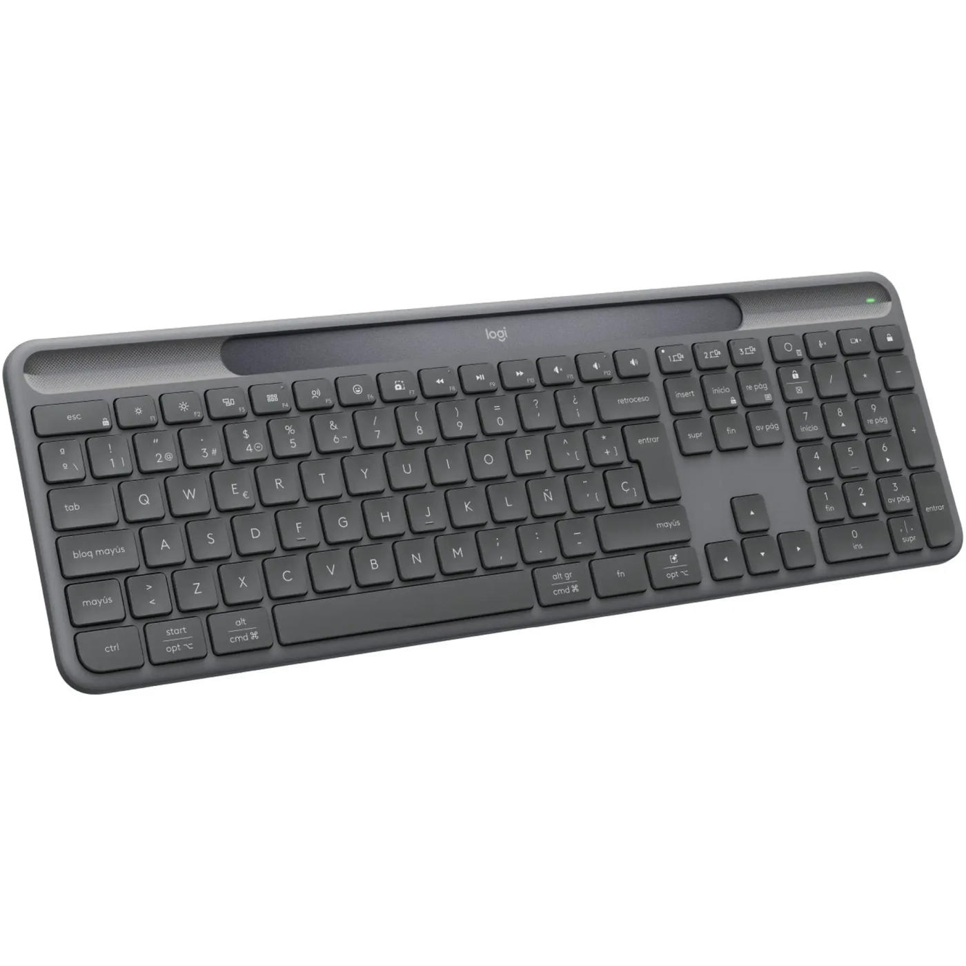 Купить Клавиатура Logitech Slim Solar+ for Business Wireless/Bluetooth Graphite (920-013779) - фото 2
