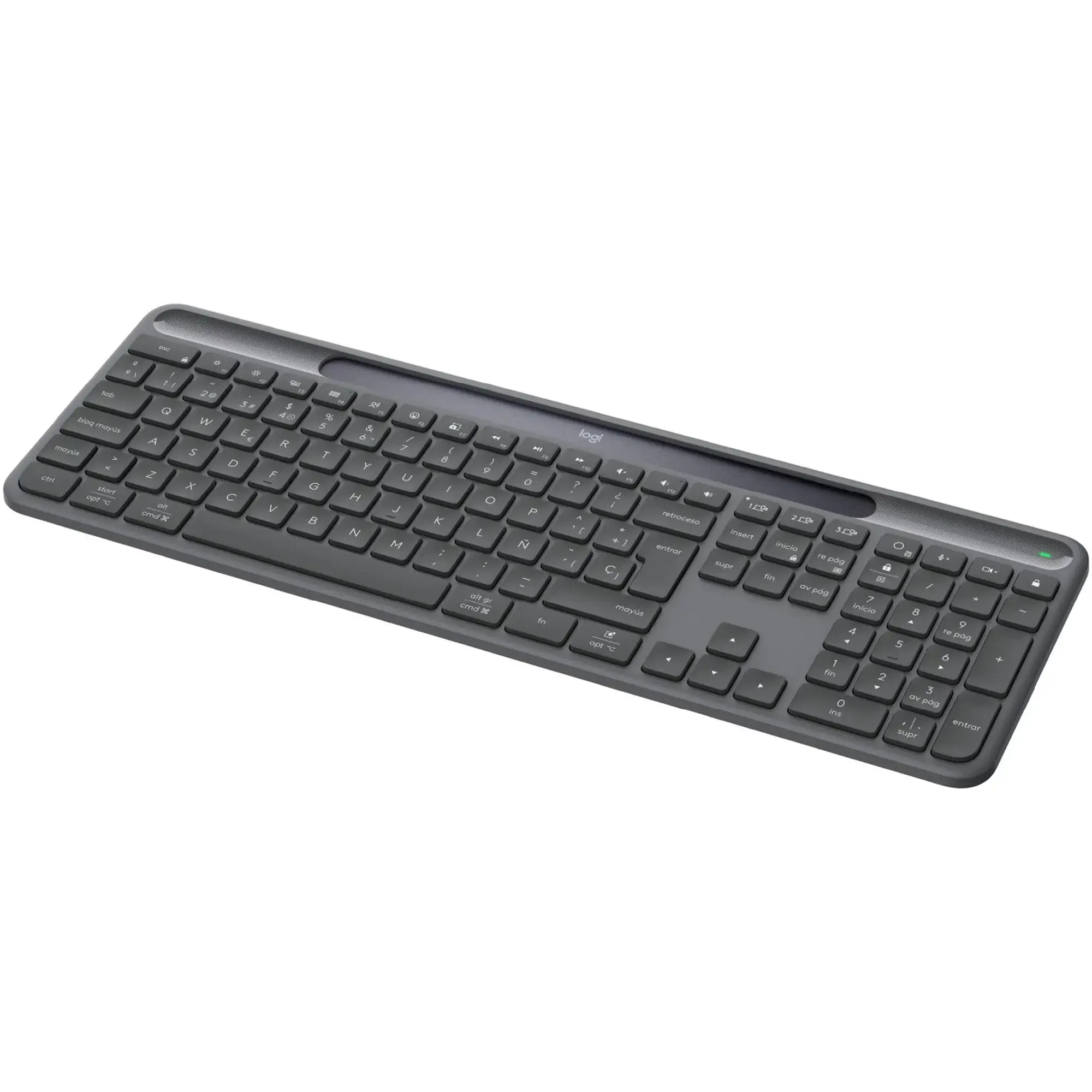 Купить Клавиатура Logitech Slim Solar+ for Business Wireless/Bluetooth Graphite (920-013779) - фото 3