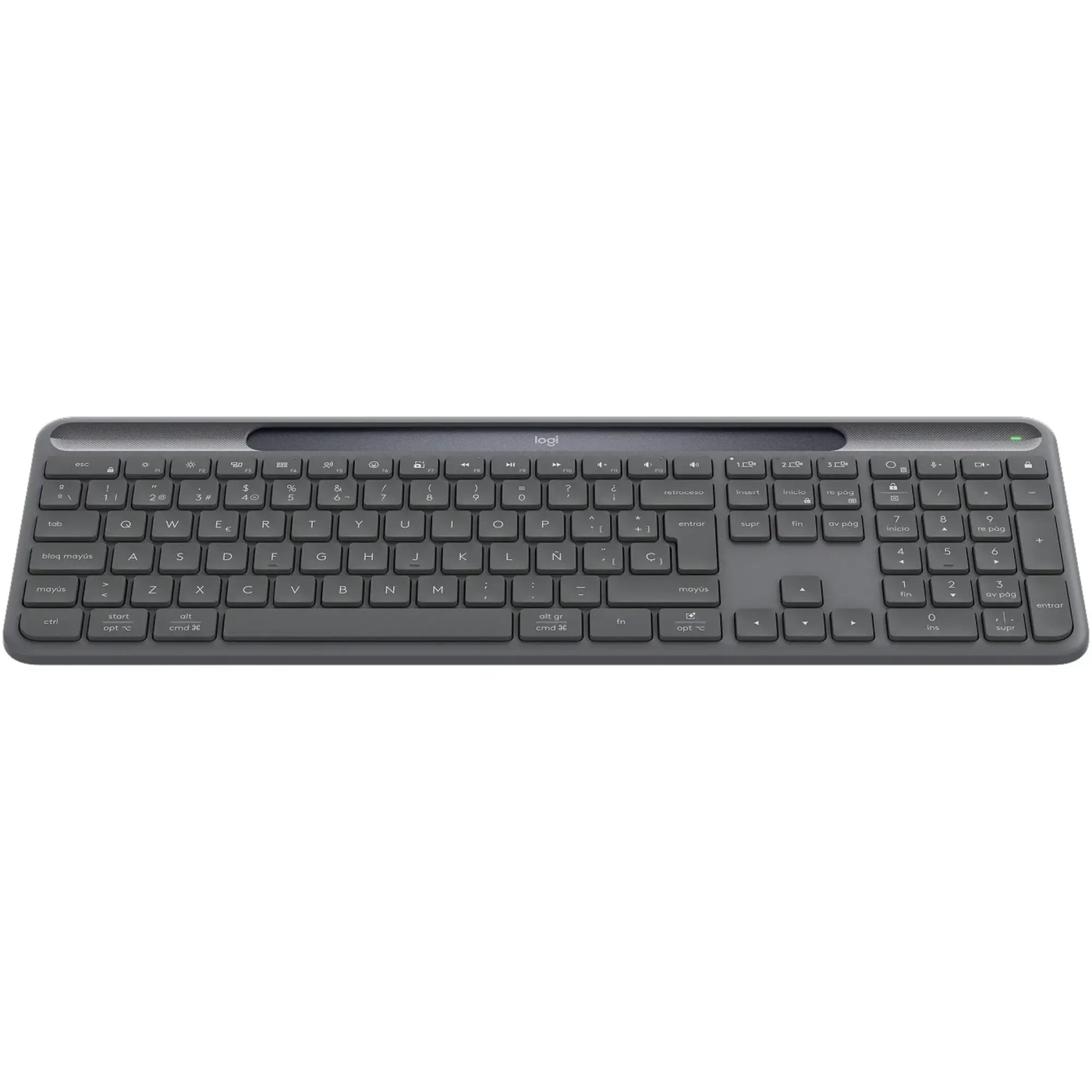 Купить Клавиатура Logitech Slim Solar+ for Business Wireless/Bluetooth Graphite (920-013779) - фото 4