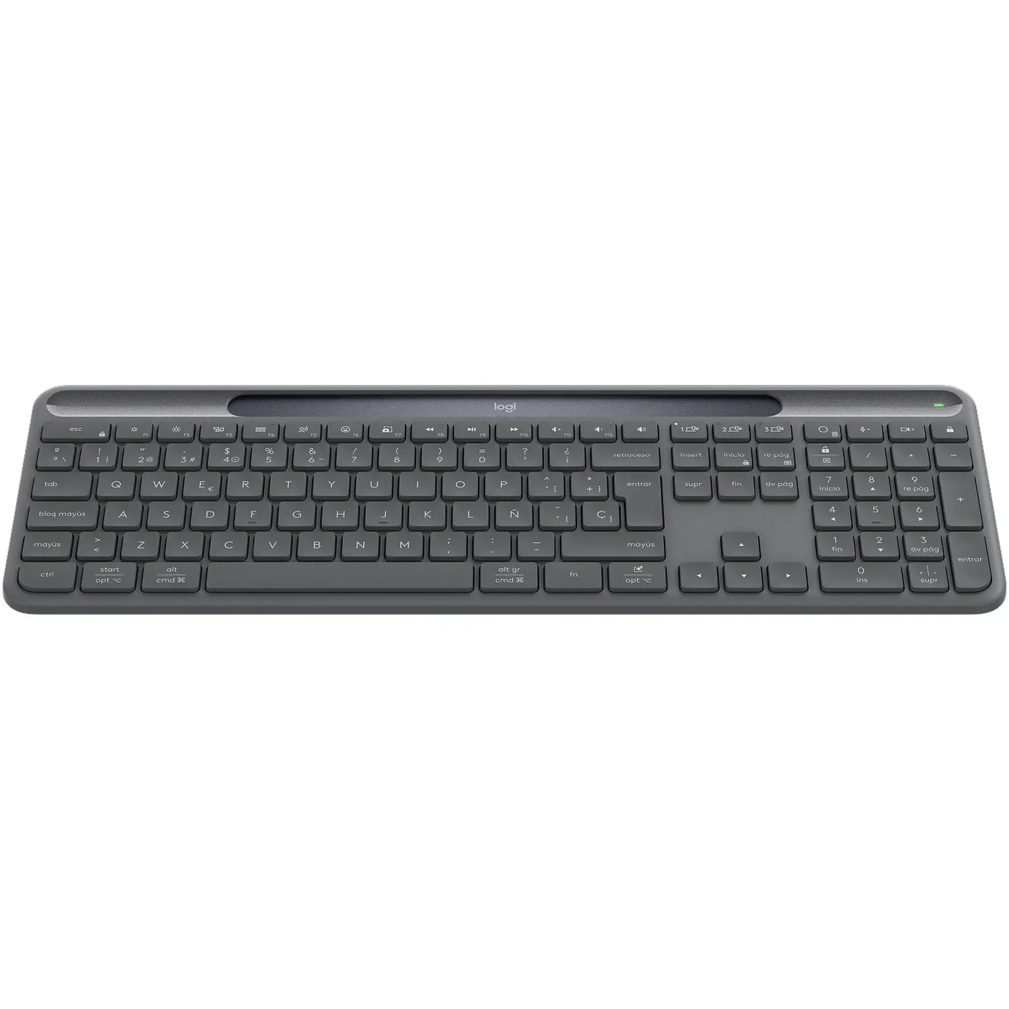 Купить Клавиатура Logitech Slim Solar+ for Business Wireless/Bluetooth Graphite (920-013779) - фото 4