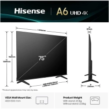 Купить Телевизор Hisense 75A6Q - фото 3