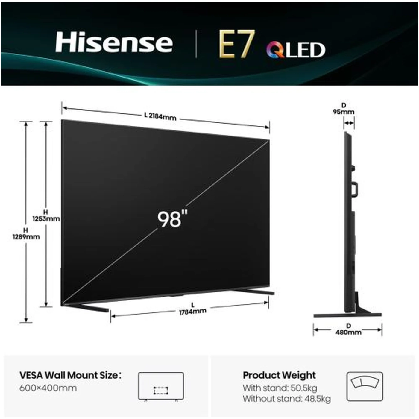 Купить Телевизор Hisense 98E7Q - фото 3