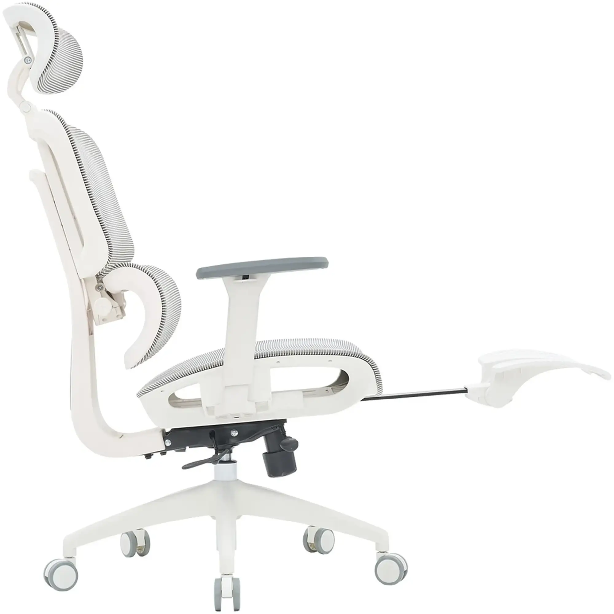 Купити Крісло офісне Officepro Skyline Footrest OC750-W-LG-LG White/Light Gray - фото 6