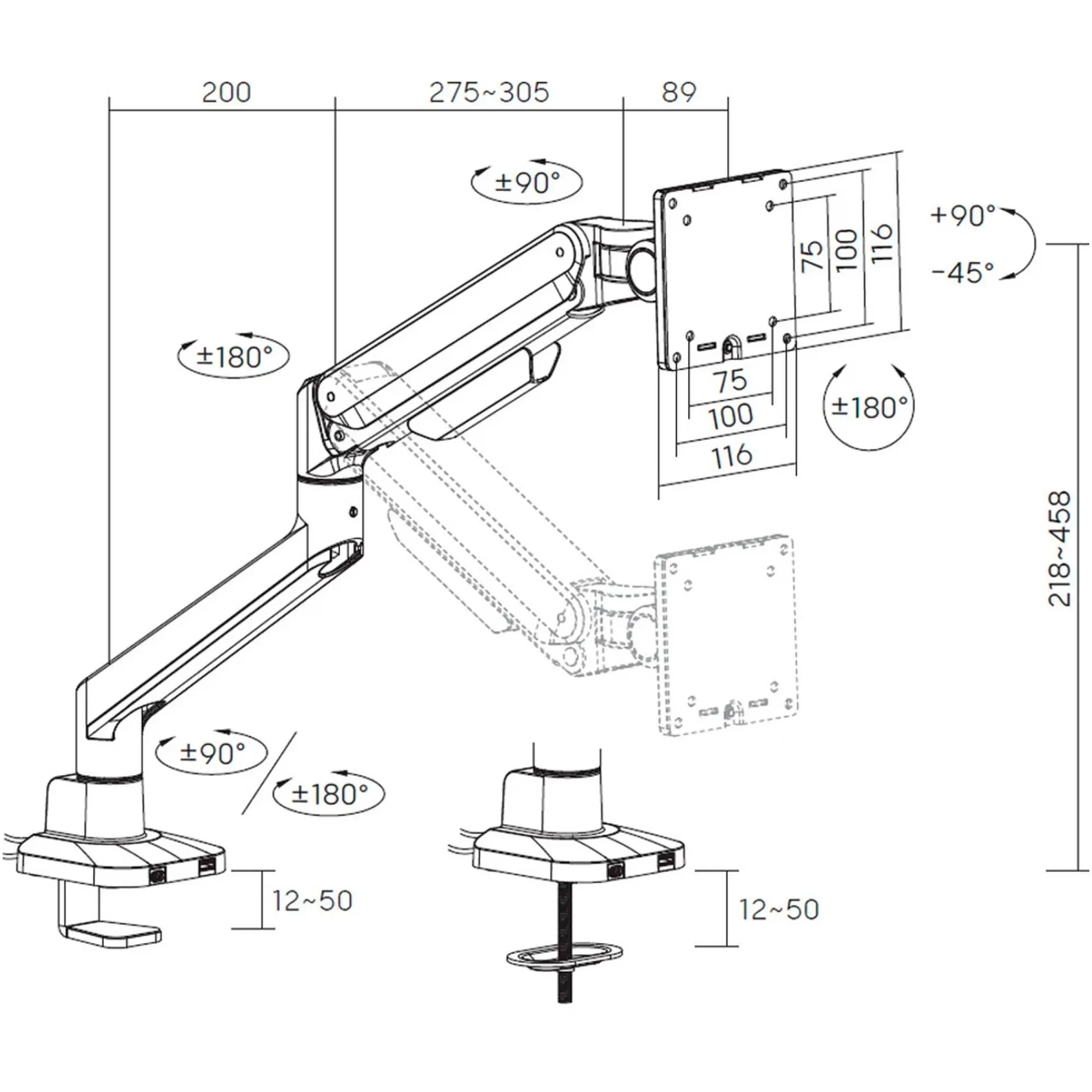Купить Крепление для монитора OfficePro MA601G - фото 9