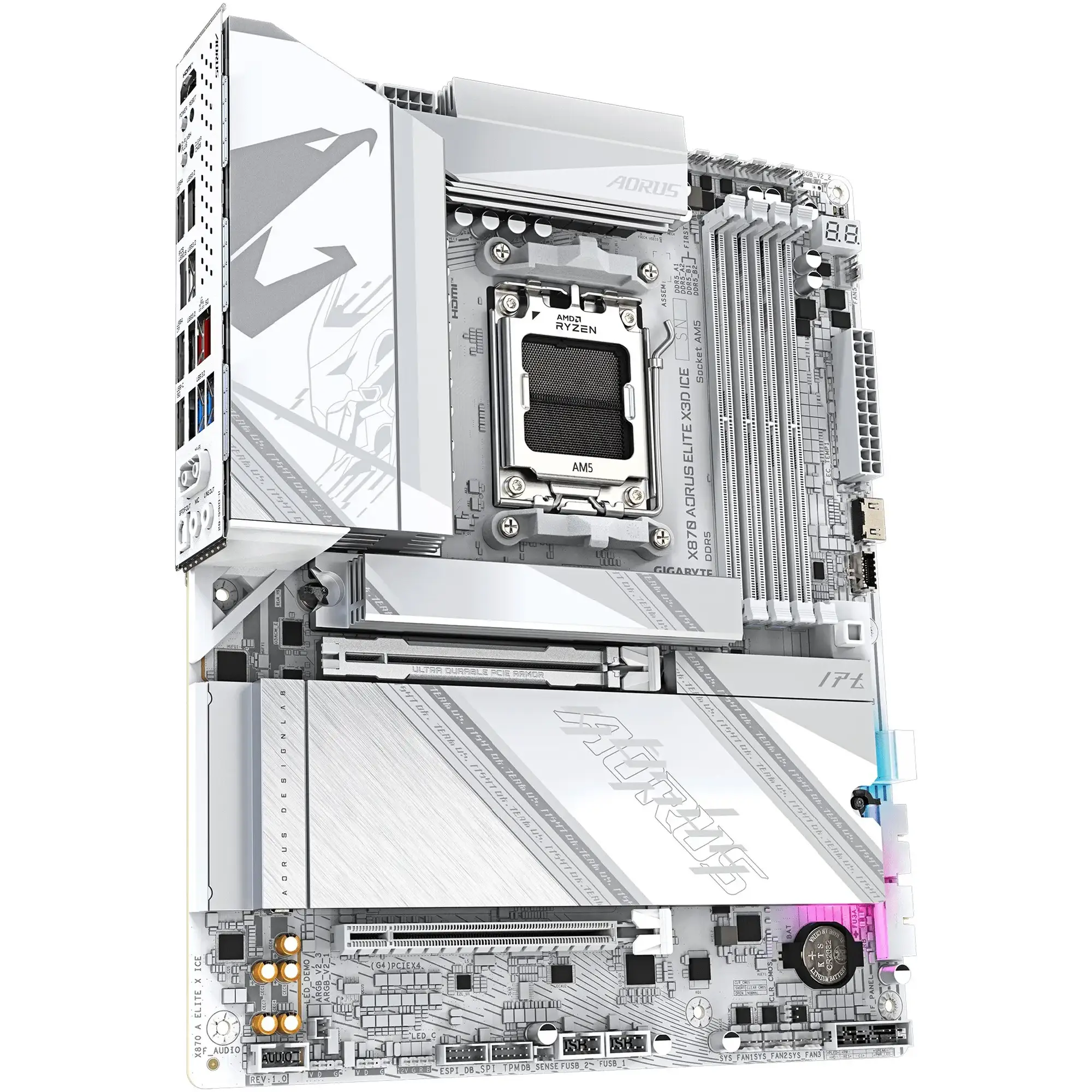 Купити Материнська плата GIGABYTE X870 AORUS ELITE X3D ICE - фото 2