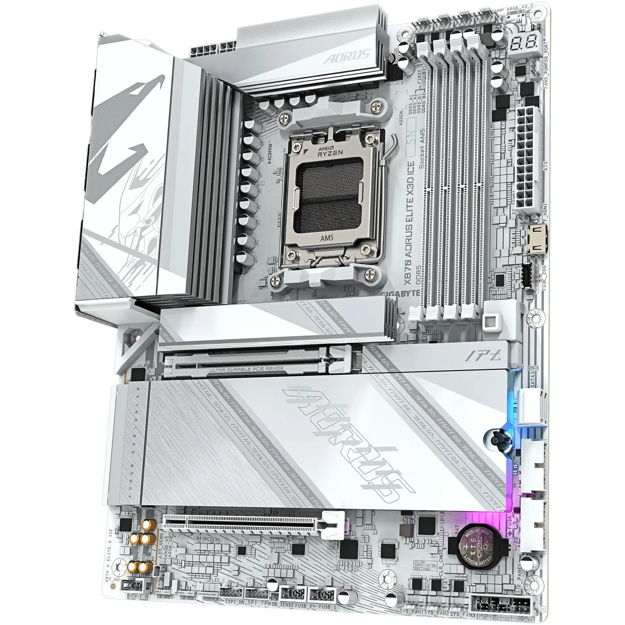 Купити Материнська плата GIGABYTE X870 AORUS ELITE X3D ICE - фото 3