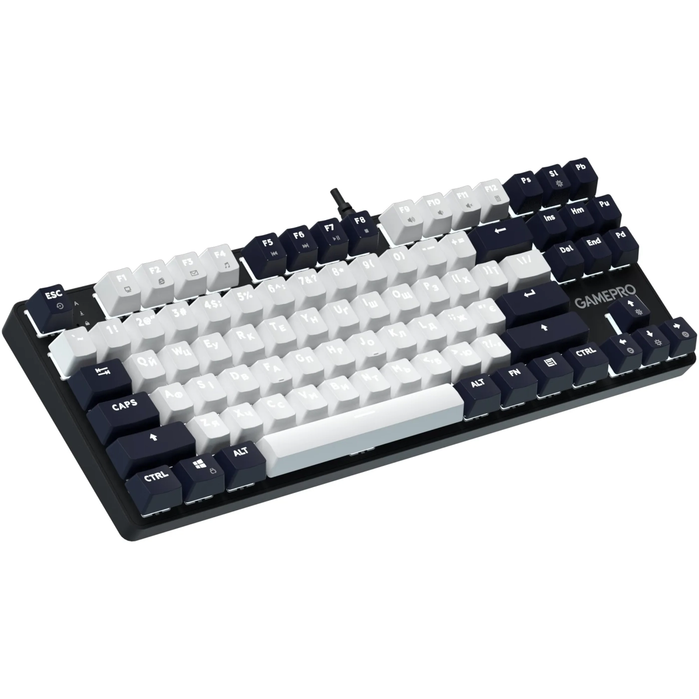 Купити Клавіатура GamePro Genesis Metallic MK110B Outemu Red Switch UA Black (MK110B) - фото 2