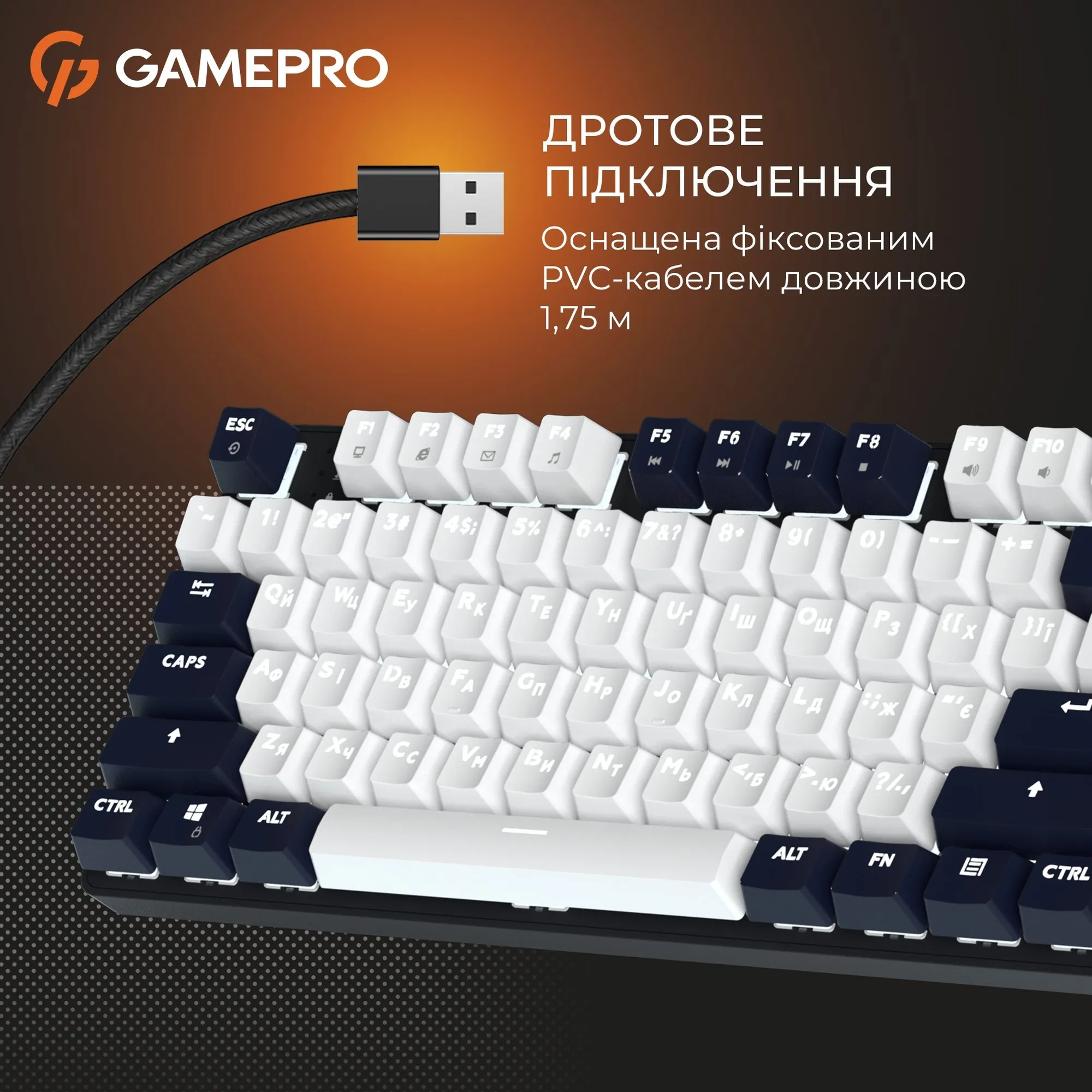 Купити Клавіатура GamePro Genesis Metallic MK110B Outemu Red Switch UA Black (MK110B) - фото 9