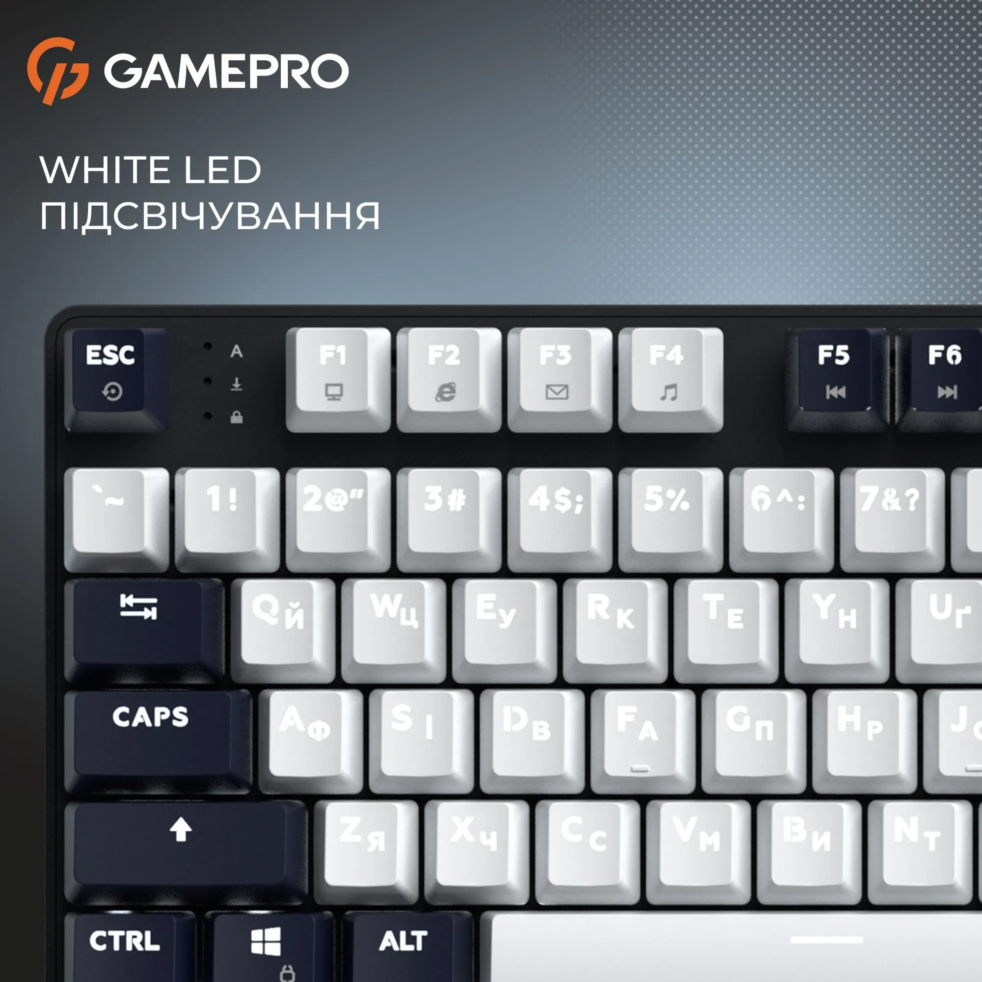 Купити Клавіатура GamePro Genesis Metallic MK110B Outemu Red Switch UA Black (MK110B) - фото 10
