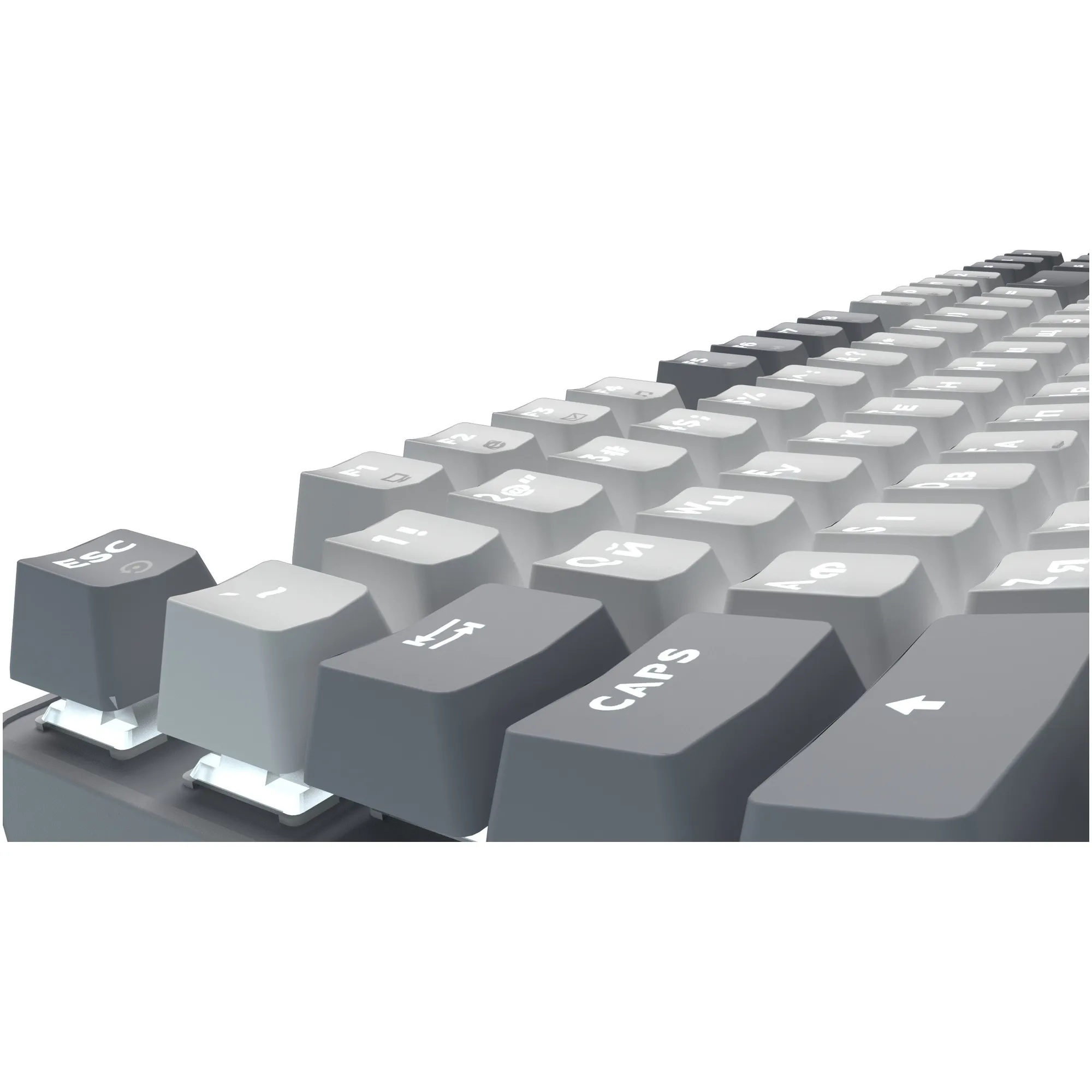 Купити Клавіатура GamePro Genesis Metallic MK110G Outemu Red Switch UA Gray (MK110G) - фото 5