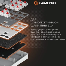 Купити Клавіатура GamePro Genesis Metallic MK110G Outemu Red Switch UA Gray (MK110G) - фото 8